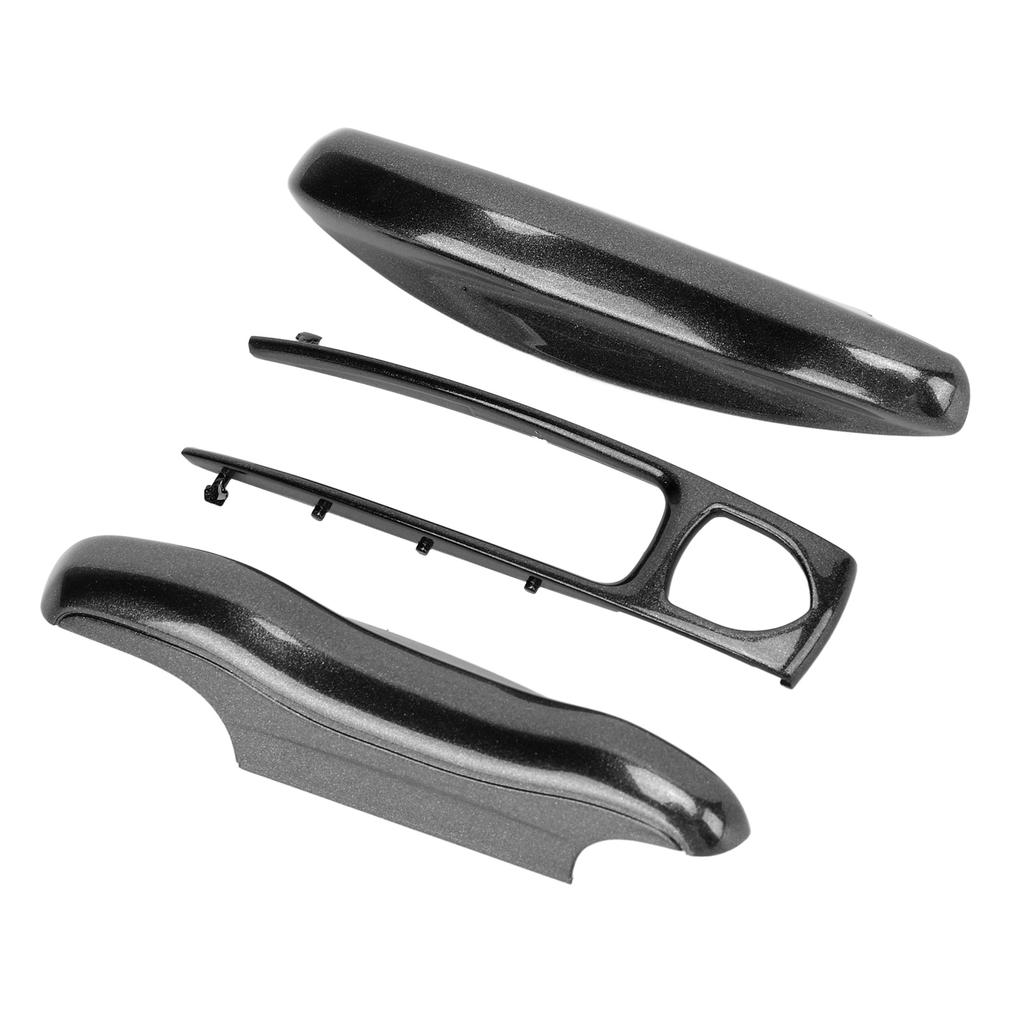 Car Remote Control Key Protective Cover 3 Parts Replacement for Cayenne Panamera 911 TaycanCharcoal Gray