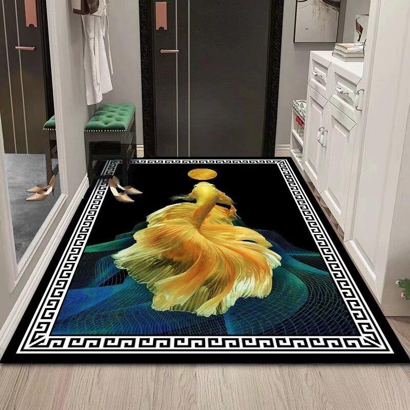 Classic Elegant and Luxurious Pattern Carpet Non-slip Mat Rug for Living Room Home Decor Intricate Design Durable So Beautiful