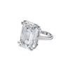 Mesmera Cocktail Minimalistischer Modischer Quadratischer Diamantring Damenringe Silber 5600855