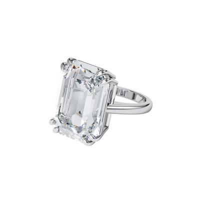 Mesmera Cocktail Moda Minimalista Anello Quadrato con Diamante Anelli da Donna Argento 5600855