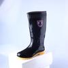Men's Fashion Long Tube High-top Construction Site Boots Black High Tube Labor Protection Rain Shoes