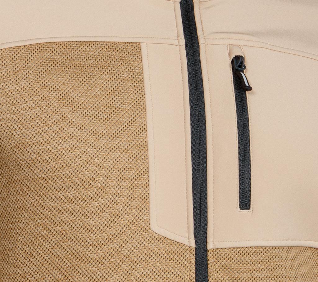 OUTDOOR softshell sweatshirt, beige, size L