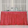 Gold Sequin Table Skirt Pleated Ruffle for Round/Rectangle/Square Table for Baby Birthday Party Banquet Wedding Christmas.