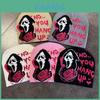 Halloween Ghost Letter Beanie With Acrylic Material For Winter And Autumn Casual Wear