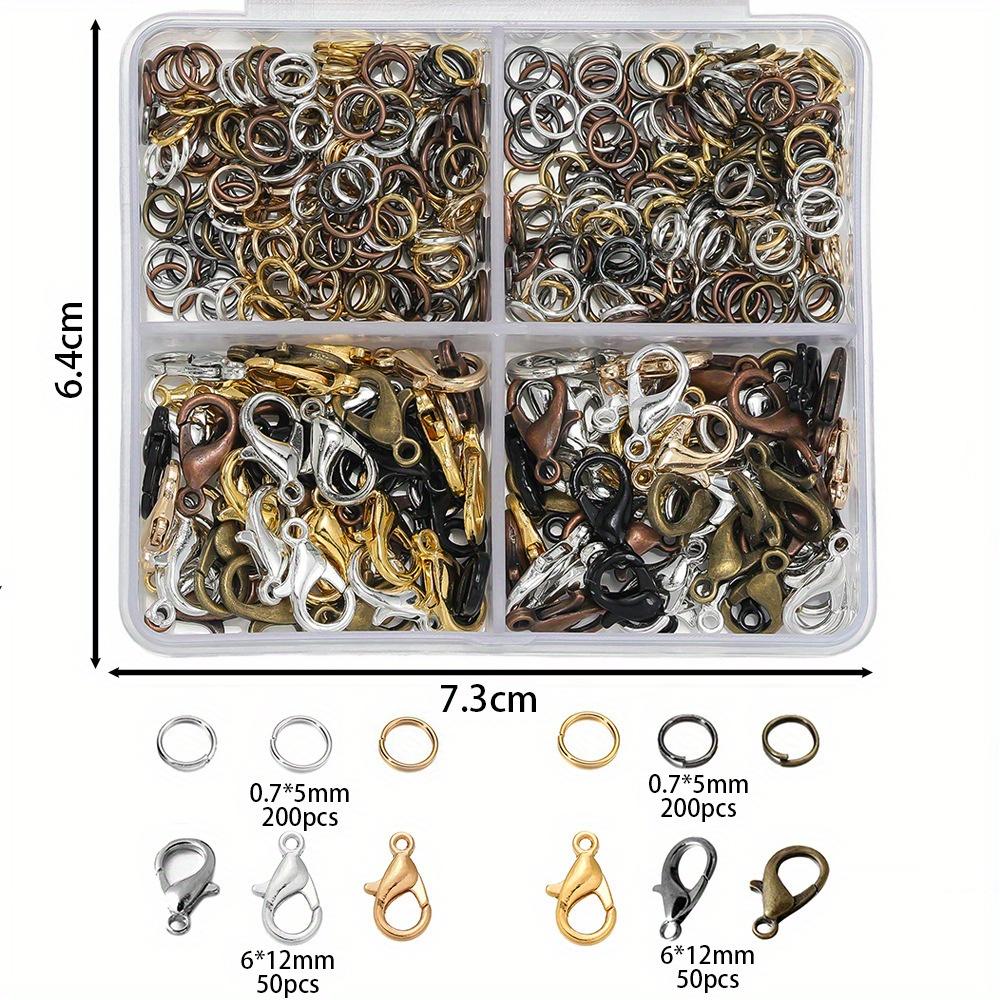 1 Box Lobster Clasp Open Jump Rings for Jewelry Making Bracelets Necklaces Hooks Chain Closure DIY Accessories