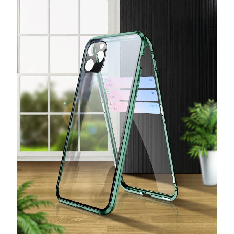 Anwendbar auf iPhone 16 Handyhülle Augenschutz Doppelseitiges Magneto 14 Promax Metall 13 Apple 15 Schutzhülle Hart