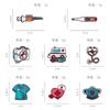 Medical Series Metal Cartoon Brooch Stethoscope ECG Ambulance Medical Badge