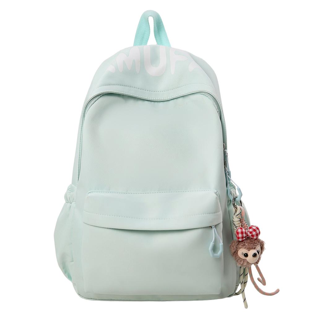 Schoolbag High Value Simple Backpack Female Junior High School Student College Bag Large Capacity Japanese Ins Wind Travel Backpack