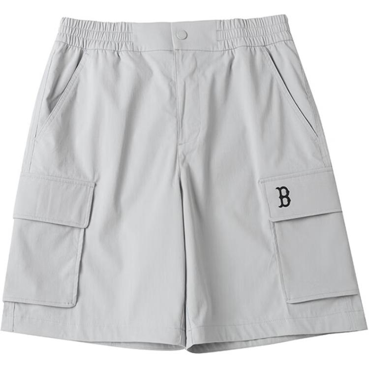 

New MLB Boston Team Casual Shorts Unisex Light Gray 3ASMB0543-43GRL