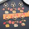 New Year Zodiac Horse Cartoon Oil Drip Keychain - Perfect Gift for Friends & Couples