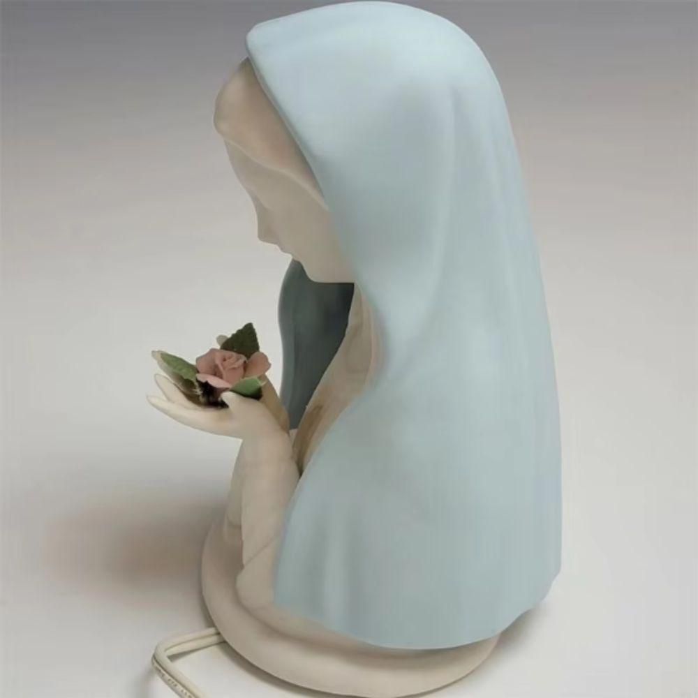 Figure Craft Blessed Mother Mary Lamp Plug In Catholic Night Light  Christmas Decorations
