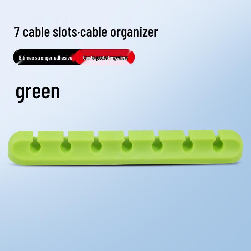 Multi-Hole Self-Adhesive Cable Organizer and Power Cord Holder