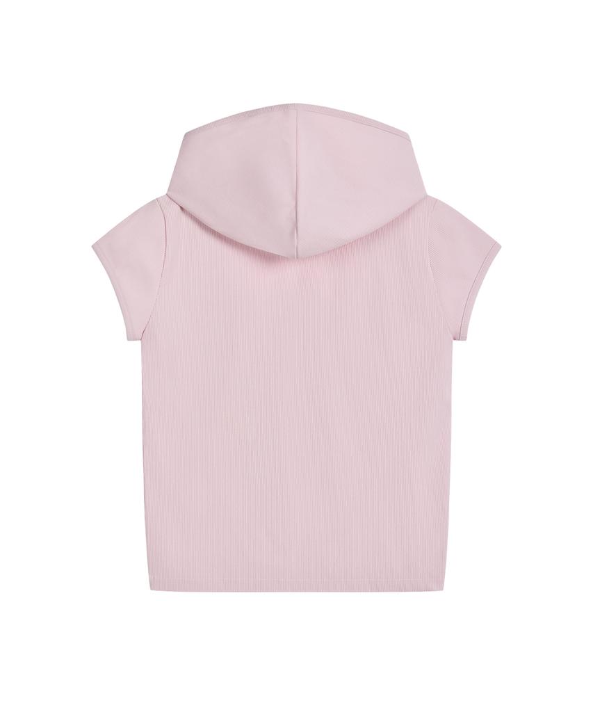 REST&RECREATION Cap Sleeve Hoodie - Pink