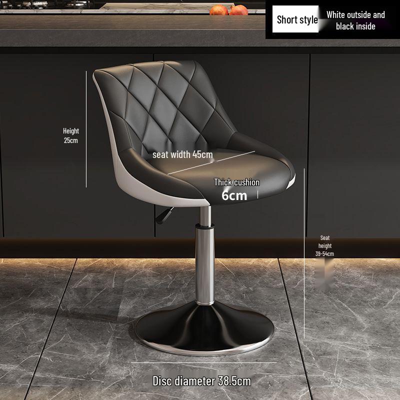 High Back Lift Bar Stool - Elegant Home or Bar Use