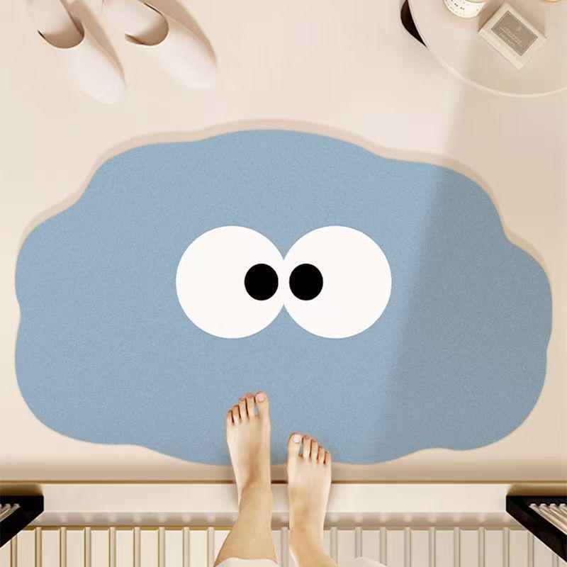 Cartoon Diatom Mud Non-Slip Quick-Drying Bathroom Mat