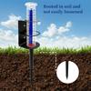 Rain Gauge Outdoor, Rain Gauges Outdoors Best Rated with Metal Rack Holder, Rain Measure Gauge, Easy to Read with Red Float, Large Font Plastic