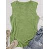 Colorful Palm Tree Print Loose Women Beach Sleeveless Tank Top