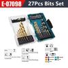 Makita Drill Bit Driver Bit Socket 27pcs Case Included Includes 6 metalworking drill 6 woodworking drill 6 concrete drill 8 driver and driver bit
