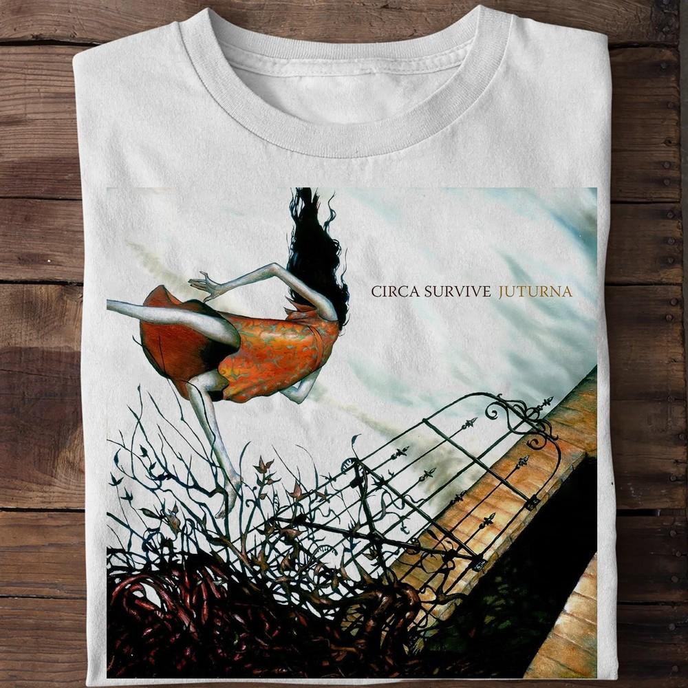 NEW Circa Survive Juturna Album White All Size T-Shirt HD851 Unisex T-Shirt XXL