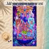 Beach TowelLady Gaga Custom Name Text Personalized Soft Towel for Beach Pool Indoor Home Decor Gift