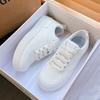 Autumn Little White Shoes Female Student Shoes New Campus Style Pure White Ultra-light Thick-soled Versatile Casual Board Shoes