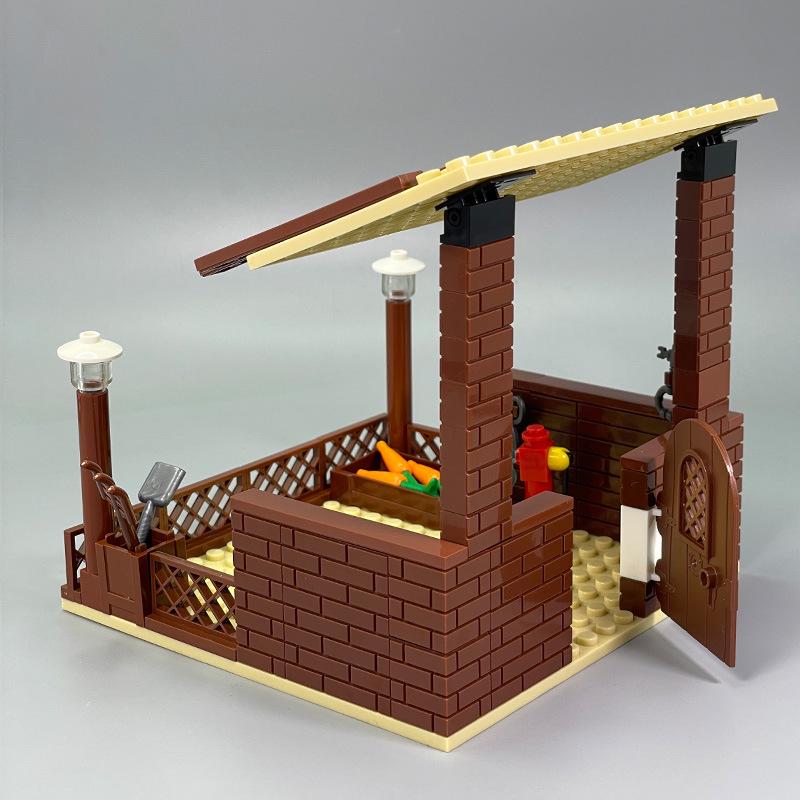 Animal Farm Building Blocks Set: Sheepfold, Cow Shed, Stable, Pigsty DIY Toy Assembly