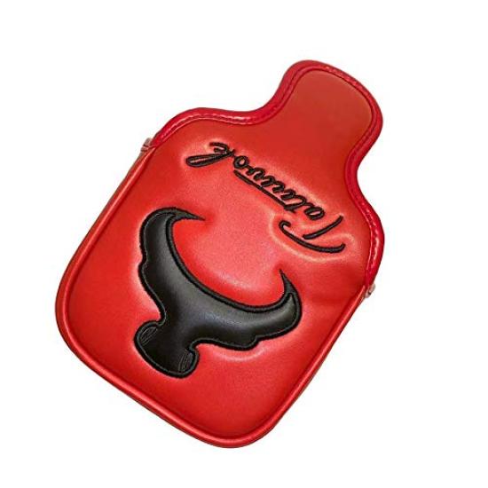 Putter Cover Golf Head Cover for Mallets For Small Mallets Compatible with Odyssey 2 Ball TaylorMade Spider Putter Comes with Magnet BULL (Square,