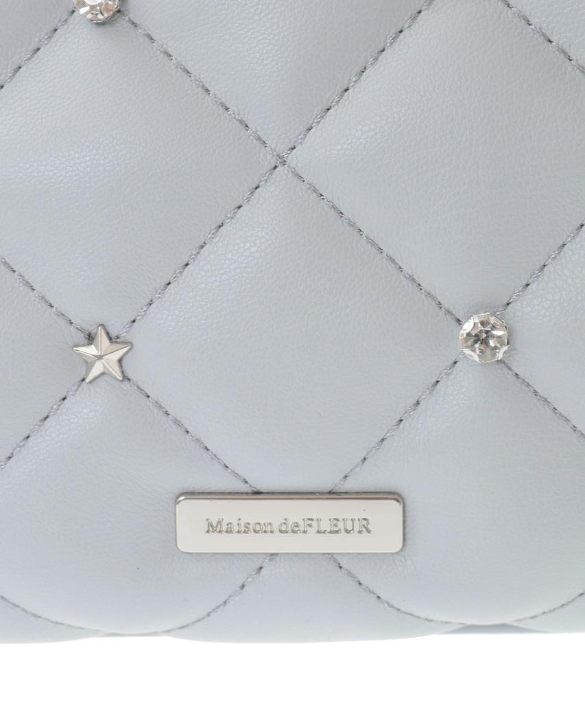 Maison de FLEUR Сумка-тоут со звездой сероватая 08000645200 Женский шарм 2-в-1, Синий,