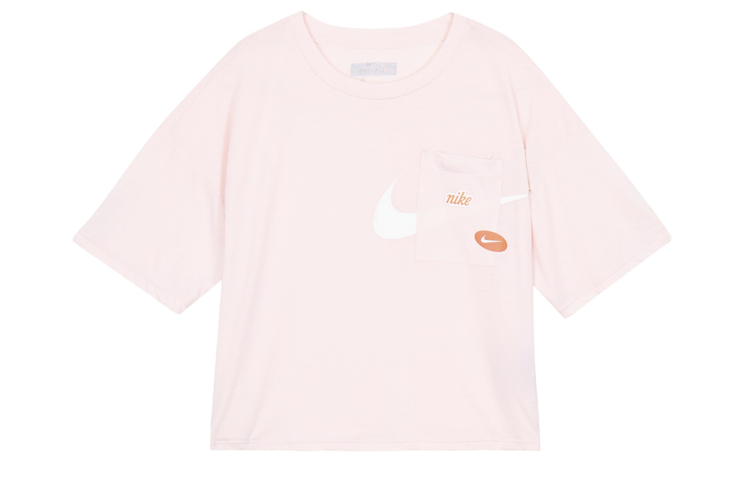 Nike Crop Tops Women s Pink Crew Neck Moderate CJ3481-699 XL