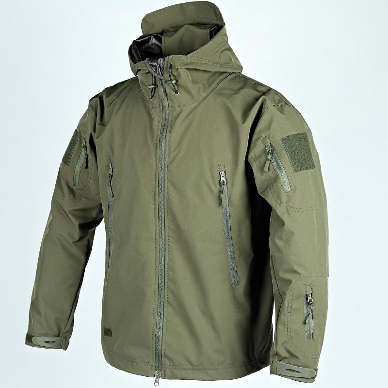 

Нове та видання Shark Skin Charge Coat Водонепроникна вітровка Чоловіче тактичне пальто Альпіністський костюм Тренувальний костюм Forces XXXL армія зелений колір
