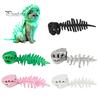 Costume di Halloween per Animali Domestici Piccoli, Costume da Scheletro di Dinosauro per Gatti, Abito con Cappuccio in Peluche, Abbigliamento Carino Spaventoso e Comodo per Gattini, Dolcetto o Scherzetto, Foto Divertente