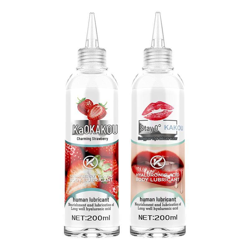 Kakaokou Kirsche & Erdbeere Fruchtgeschmack Körpergleitmittel 200ml - Für erotisches Vorspiel von Paaren