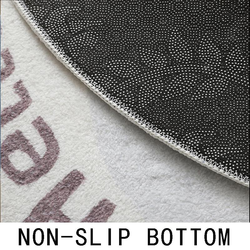 Round Cartoon Plush Carpets Cute Children's Room Decoration Rug Large Area Living Room Rugs Bedroom Bedside Carpet Washable Mats