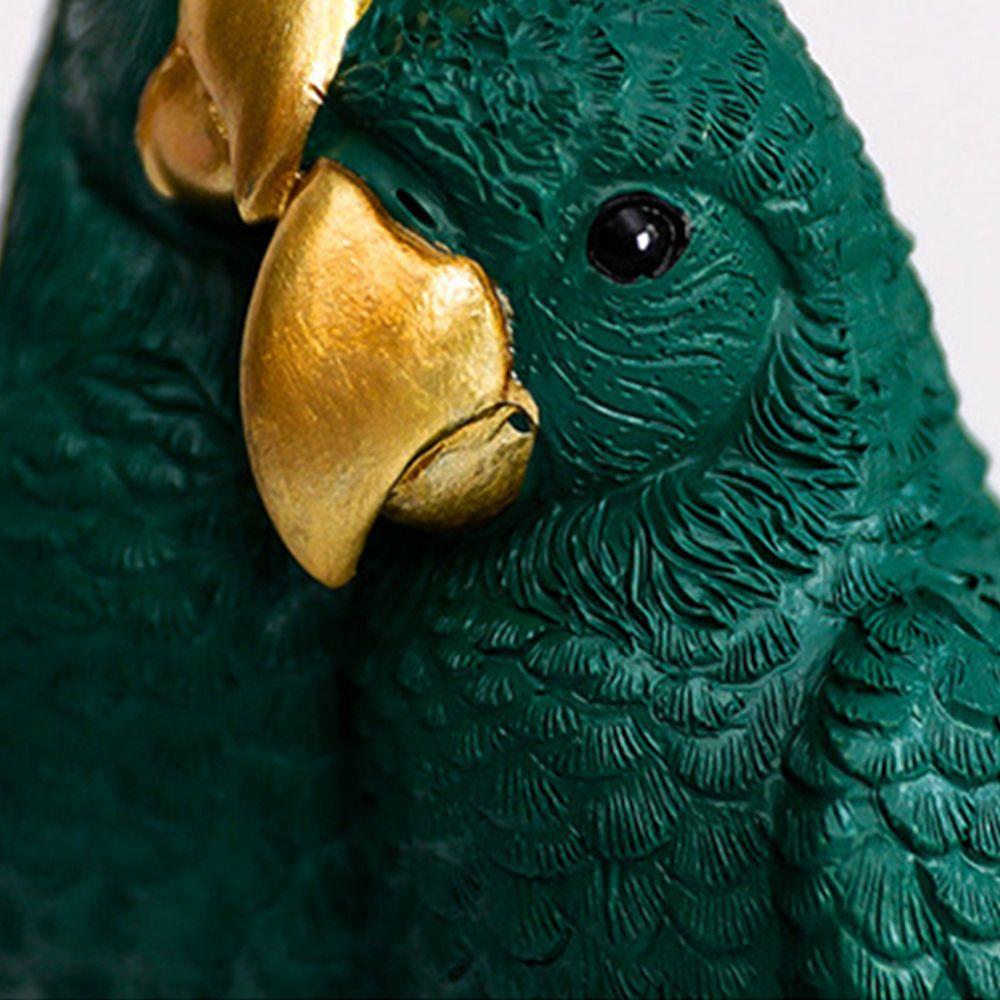 Macaw  Bird Home Deocr Resin Desktop Decoration Miniature Figurines Simulated Animal Parrot Statue