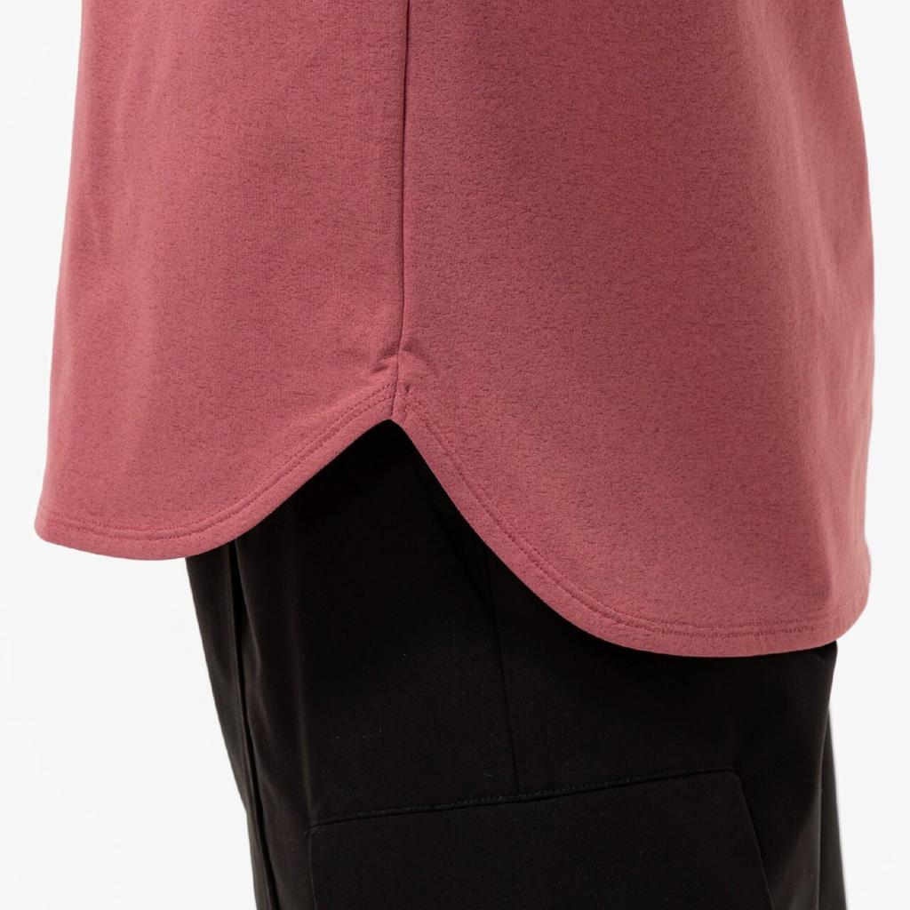 Mizuno Soft Dry Sports Mauve 32MAC815 Women's T-Shirt (Wide Silhouette), Moisture-Wicking, Quick-Drying, Pink,