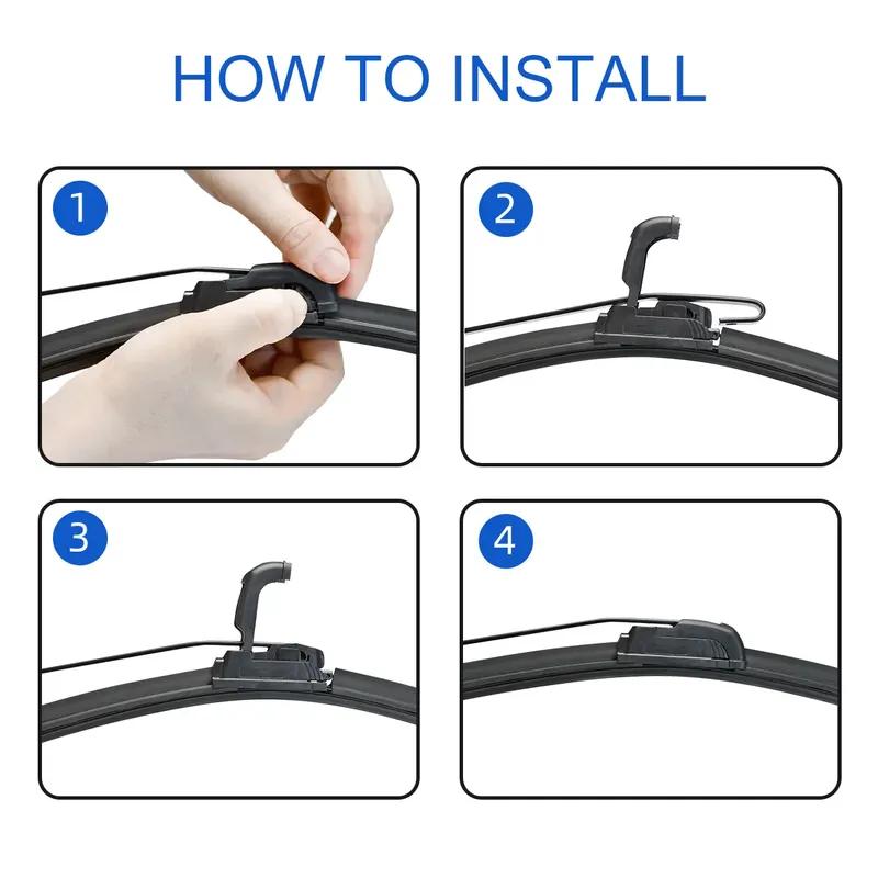 3PCS for TOYOTA Previa Tarago Estima 2000-2005 26"+18"+16" Front Rear Wiper Blades Windshield Windscreen Window Cutter