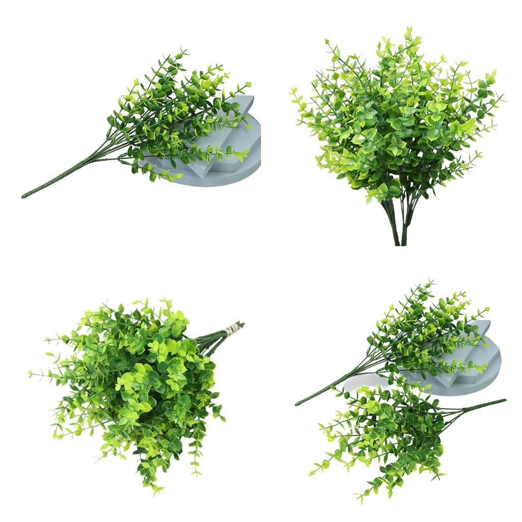 Globulus Eucalyptus Plastic Green Plant Bouquet For Hotel Decor Interior