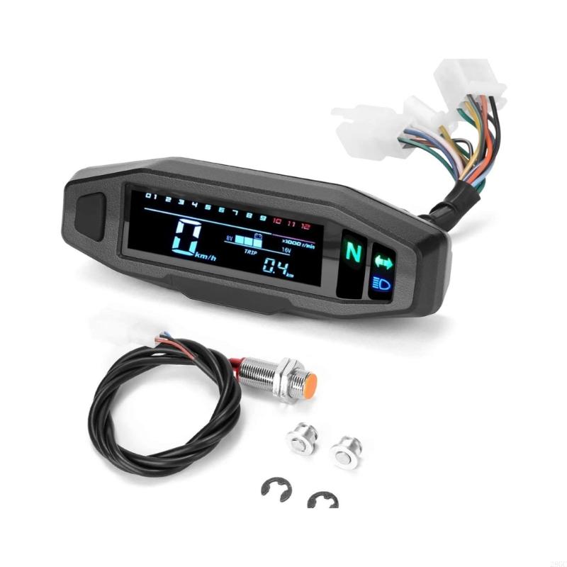 28GC Современный дизайн Мотоцикл ЖК-спидометр Гибкий тахометр Универсальный