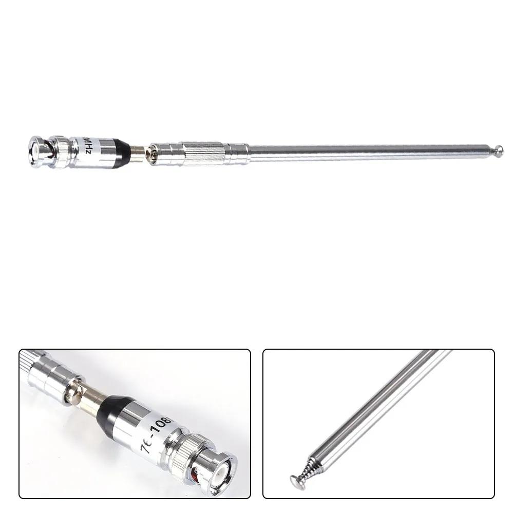 1pc FM Transmitter Antenna BNC Antenna 76-108MHz High Gain Telescopic Antenna Changbai Rod Antenna FM Broadcast Transmitter