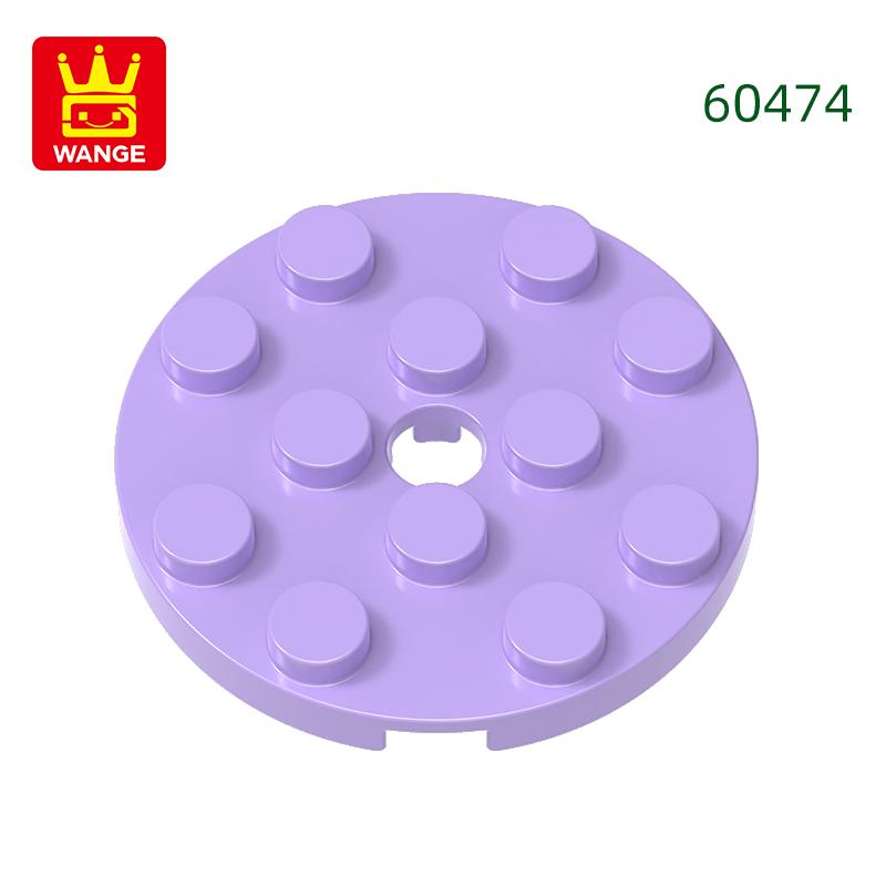 64Pcs/lot 60474 Round 4x4 featuring Pin Hole Construction Bricks Moc Technical Accessories Works With featuring Brick Toy Kids Gift Idea