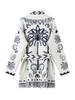 Women's Tassel V-neck Sweater Cardigan Ladies' Ethnic Style Sweater Jacket Ladies' Warm Waist Knitted Sweater Autumn and Winter