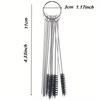 15pcs/Set Carburetor Cleaning Brush Set Carburetor Carbon Dirt Jet Cleaner Tool Kit 10 Cleaning Needles With 5 Brushes