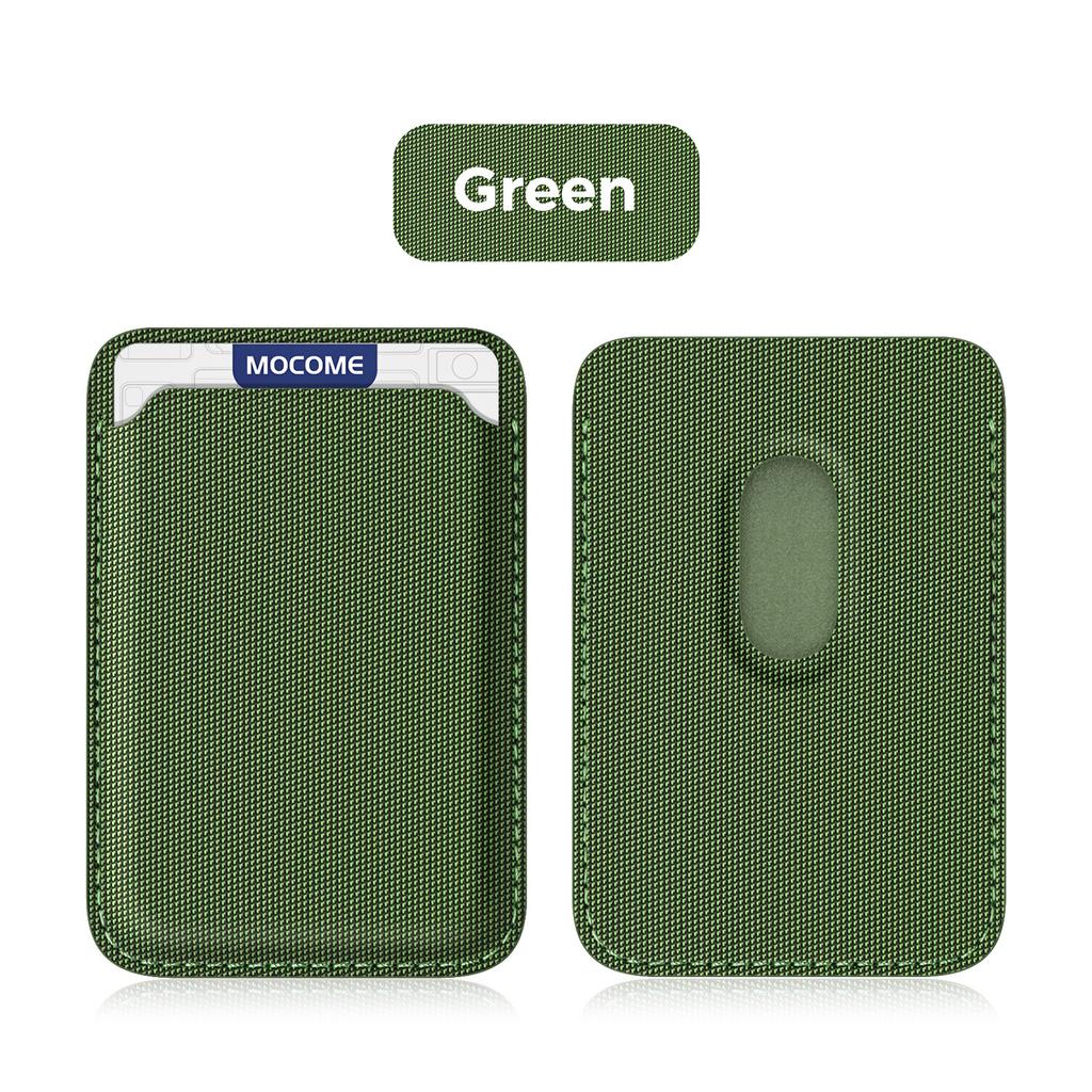 Spot technology cloth strong magnetic card bag Magsafe magnetic card bag Apple IP magnetic technology fabric card sleeve insert card