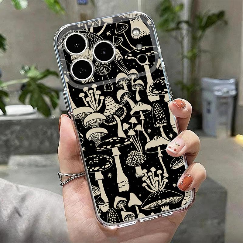 Pink Lily Flower Print Clear Phone Case For iPhone 17e 17 16 15 14 13 Pro Max 17 Pro 16e 12 11 Transparent Shockproof Soft Cover