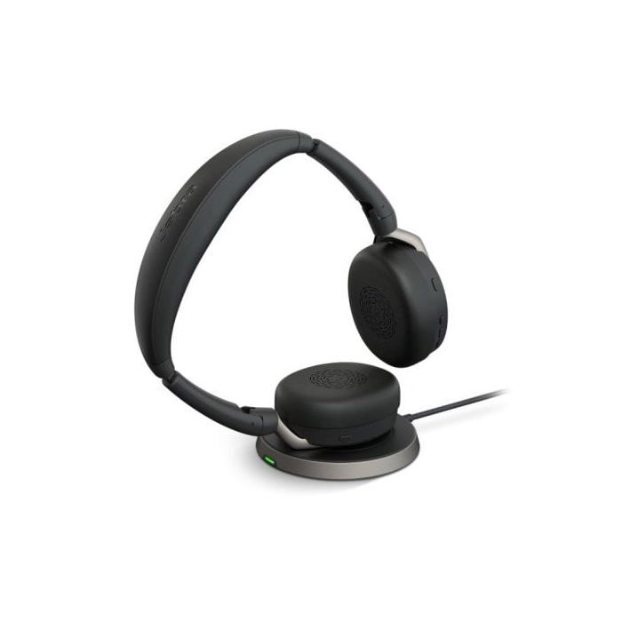 Jabra Evolve2 65 Flex MS Stereo - Micro-casque - supra-auriculaire - Bluetooth - sans fil - suppression active du bruit - USB-A -