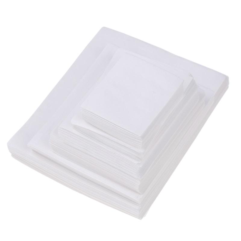 100Pcs Disposable Tea Bag Heat Seal Filter Paper For Herb Loose Teabags Multi Size Empty Coffee Powder Tea Bags