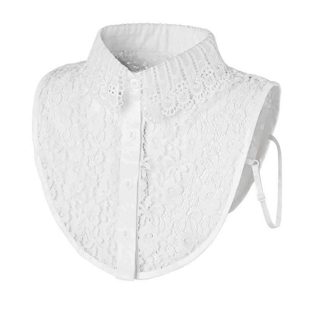 Detachable False Collar White Black Lapel Half Shirt Clothes Accessory Shawl Wrap  Women Girls