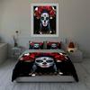 Vivid Floral Skull. Bedding Duvet Cover Sets Duvet Covers Pillowcases Gifts (1 * Duvet Cover 2 * Pillowcases, Without Duvet Insert)