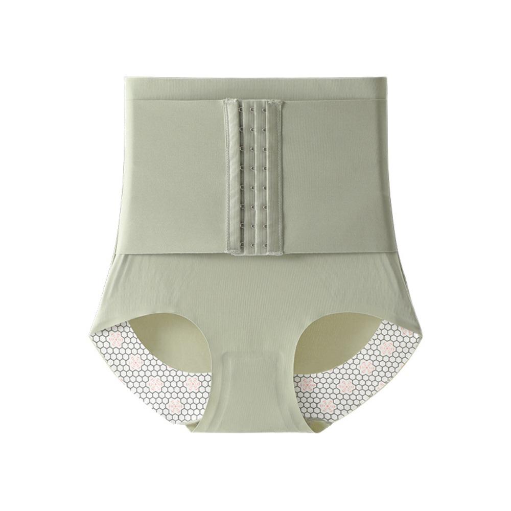 

Утягивающие штаны для талии, формирующие фигуру, с четырьмя рядами застежек, трусики для контроля живота, утягивающее белье с высокой талией, женские XL зелёный