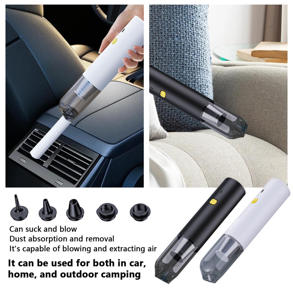 Car Vacuum Cleaner Portable, 14000Pa High Power Vacuum Cleaner, Blowing And Suction 4 In 1 Handheld, Car, Home